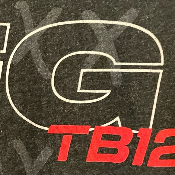 Brady Brand “LFG TB12” Wordmark Men’s Short Sleeve Black Crew Neck T-Shirt. Med. - Picture 8 of 8